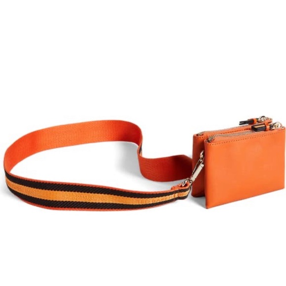 Authentic TED BAKER LONDON LOGO Leather double zip Crosby - Picture 14 of 15